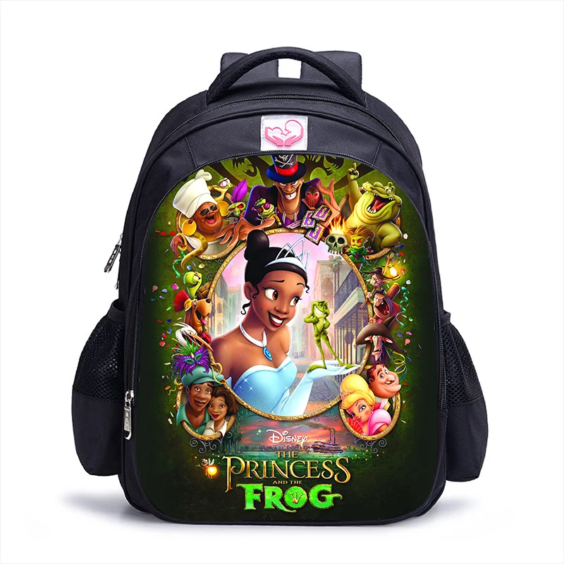 

Disney The Princess and the Frog Backpack Kids Boys Girls School Shoulder Bags Daily Bags Teenager Student College Mochila