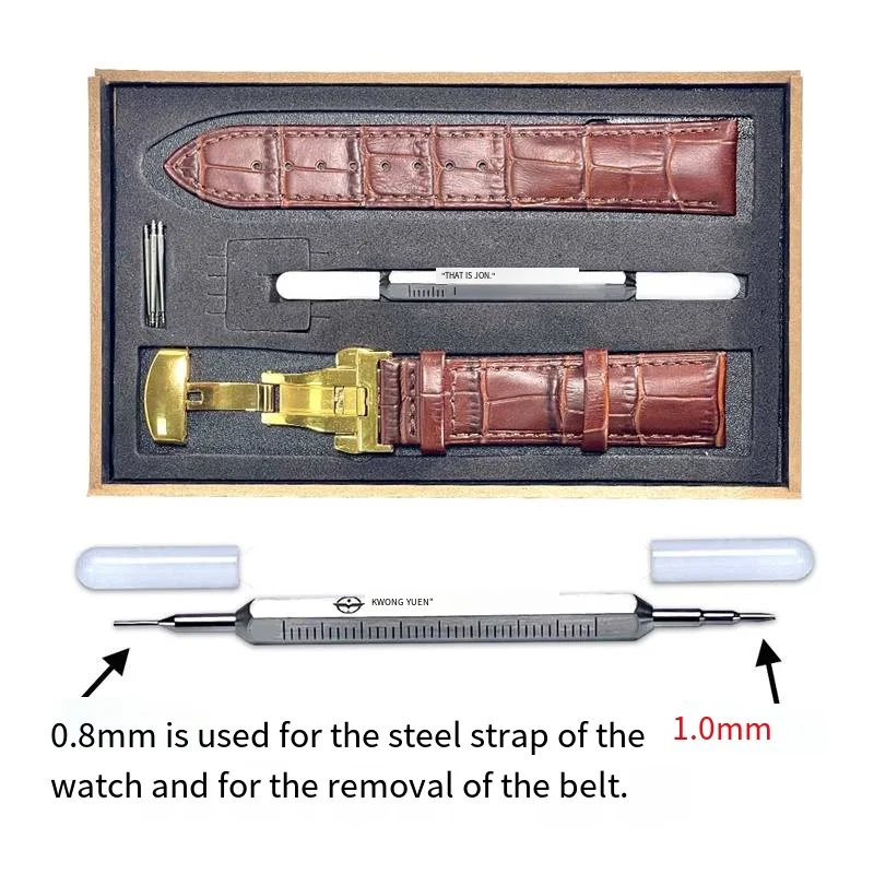 Kwong Yuen Uhrenreparaturwerkzeug, spezieller Schraubendreher mit Sechskantgriff und Doppelkopf zum Entfernen des Armbands für Uhrmacher – Detail 2