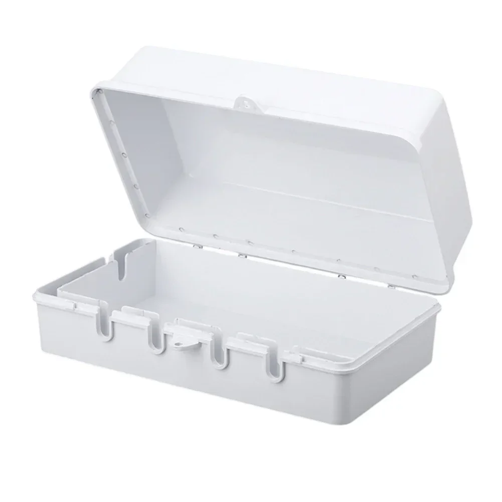 For Outdoor Use Outdoor Electrical Box Rainy Conditions Outdoor Use Color White 6 Outlets Design ABS Material Large Space