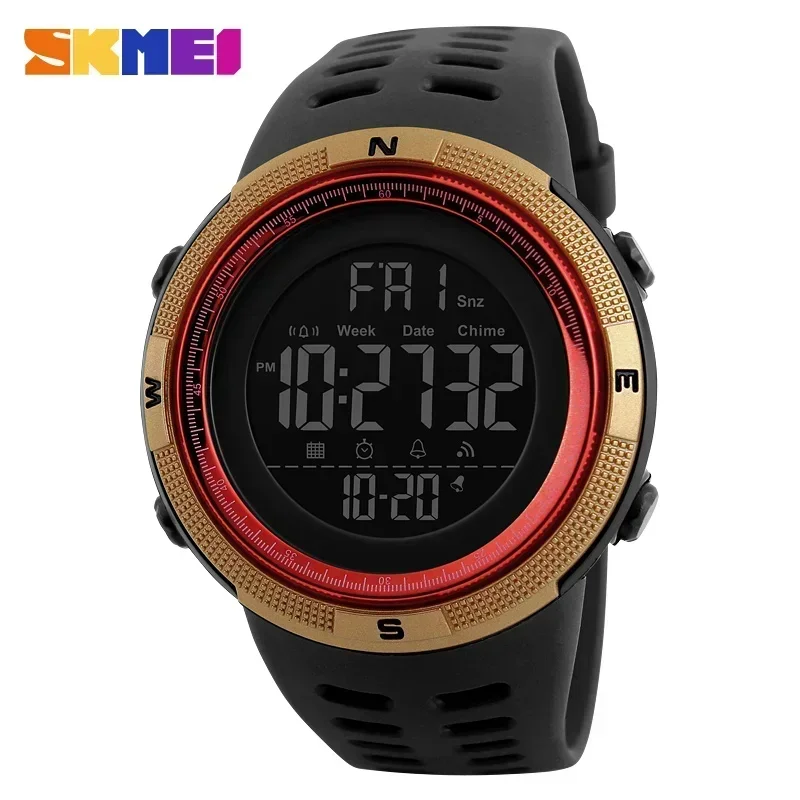 

SKMEI 1251 Multifunction Watches Alarm Clock Chrono 5Bar Waterproof Digital Watch Reloj Hombre Simple Outdoor Sport Watch Men