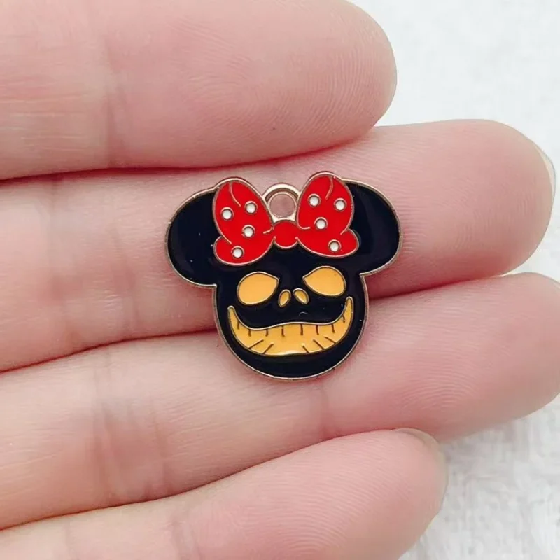 10 قطعة المينا القبر شبح اليقطين الخفافيش مصاص دماء القلعة Charms قلادة الهالوين DIY بها بنفسك صنع المجوهرات الاكسسوارات اليدوية
