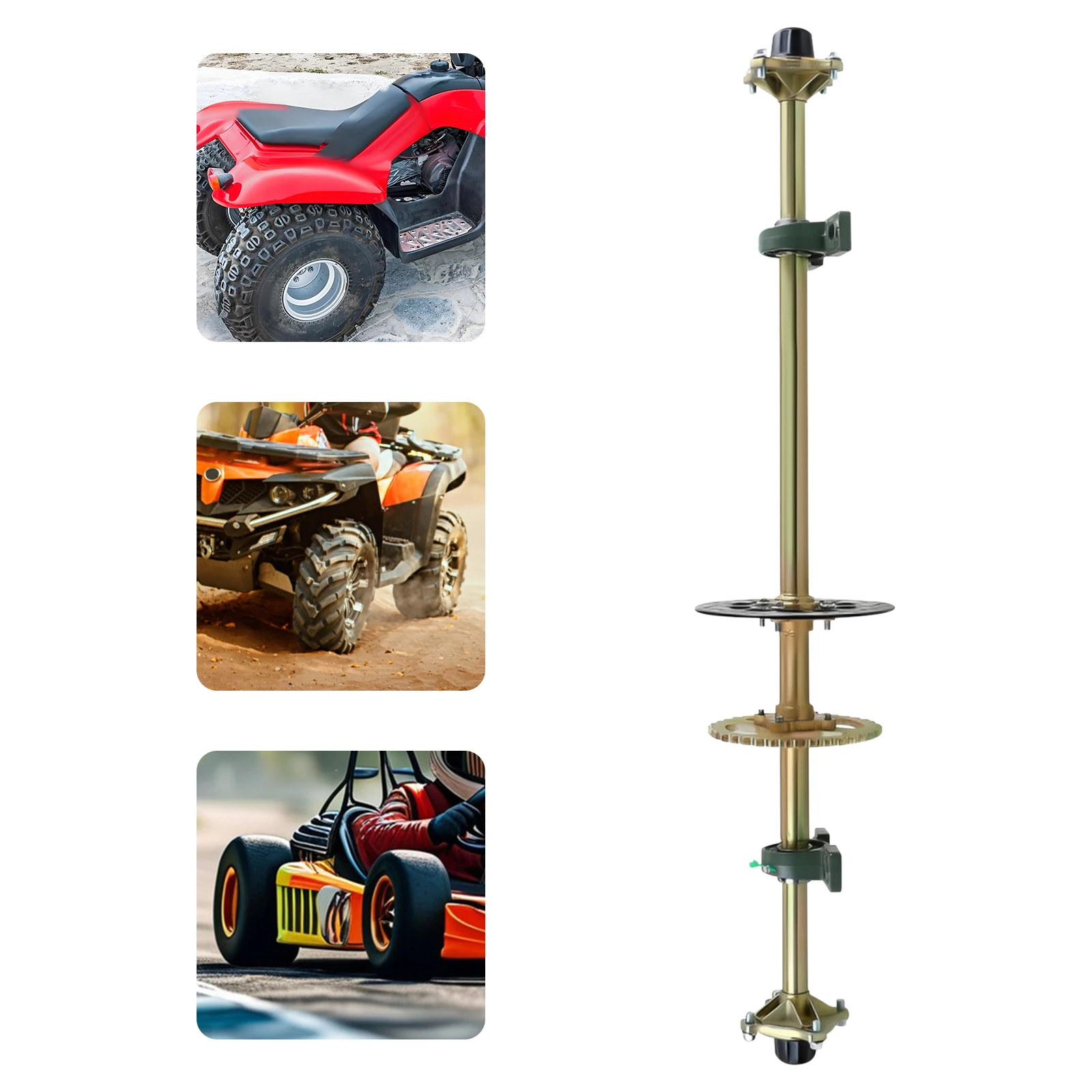 44 Inch Live Axle Hub Complete Kit for Kart Golf Cart ATV Quad Bike Rear Assembly DIY Mini Bike