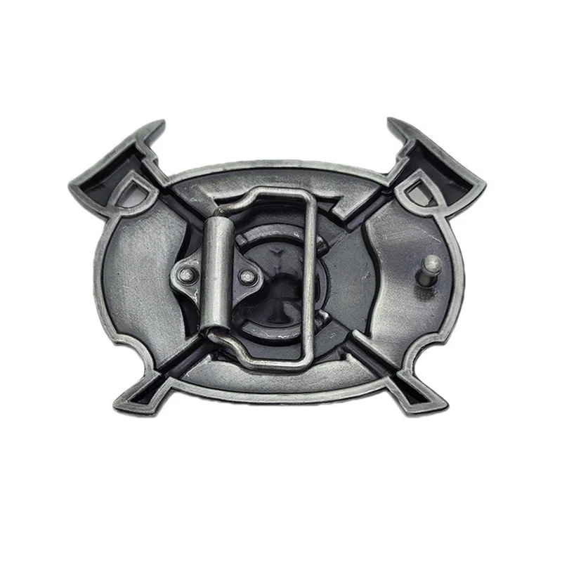 Fire double ax belt buckle