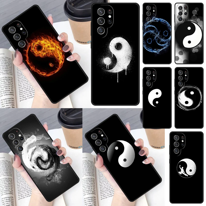 تاي تشي يين يانغ غطاء لسامسونج غالاكسي S23 S24 S25 الترا S22 S20 S21 FE زائد نوت 10 20 الترا جراب هاتف #1