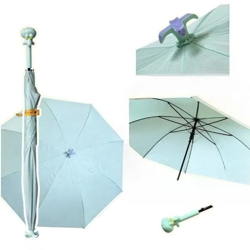 Parasol d'extérieur abstrait de style dessin animé Squidward, idéal pour les étudiants pour aller à l'école et les trajets quotidiens.