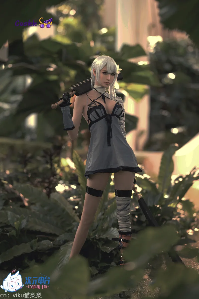 YoRHa No. 2 Type B Kaine Complete form Game Automata Cosplay Costume Grey Sexy jumpsuit Halloween Carnival Women' Uniform view 5