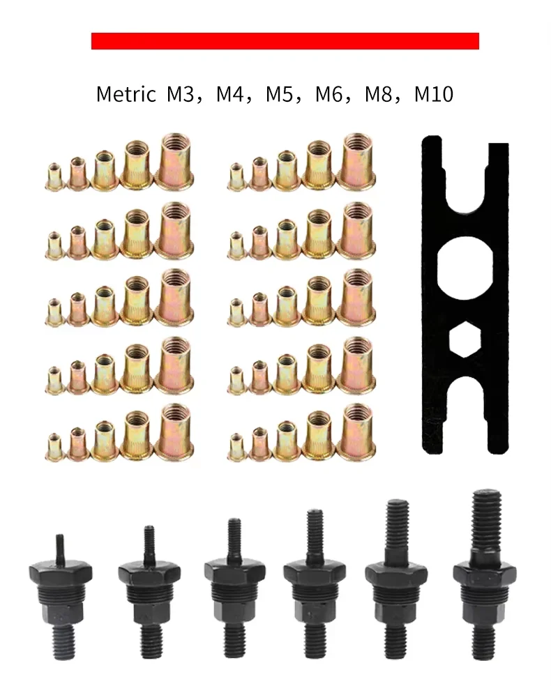 SUBAO Rivetเครื่องมือสกรูRivet Nutเครื่องมือ 605 606 ปลั๊กคู่คู่มือโลดโผนเครื่องM3/M4 / M5 / M6 / M8 / M10nutโลดโผนเครื่องมือ