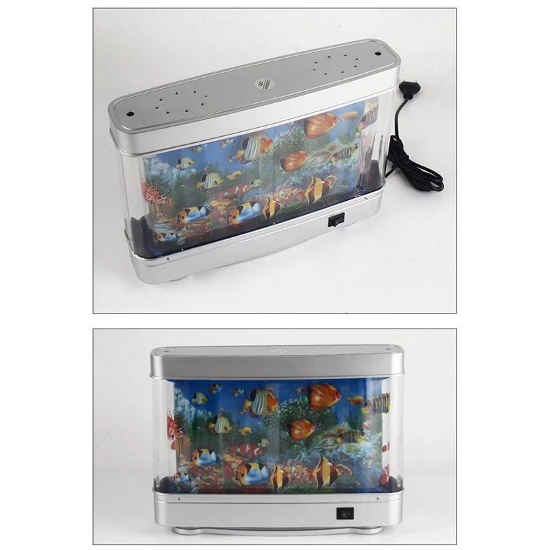 DolDave-Lampe LED Poisson Précieux, Océan Virtuel ociamique, Paysage Tropical Artificiel, Décoration de Chambre Mignonne, Prise UE