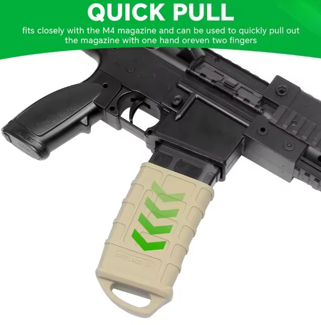 Tactical Magazine Rubber Cage Assist Puller, Fast Mag Cover Fit .223 5.56mm M4 M16 Airsoft Paintball Shooting Accessory