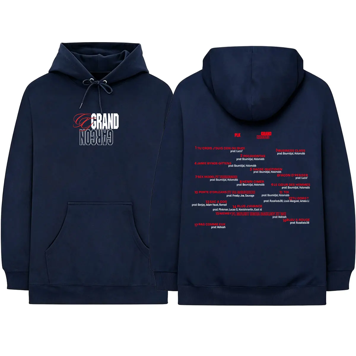 Rapper PLK Grand Garçon 2026 Album Merch Hoodies Men Women Clothing Fashion Hip Hop Long Sleeves Oversized Sweatshirts Pullovers