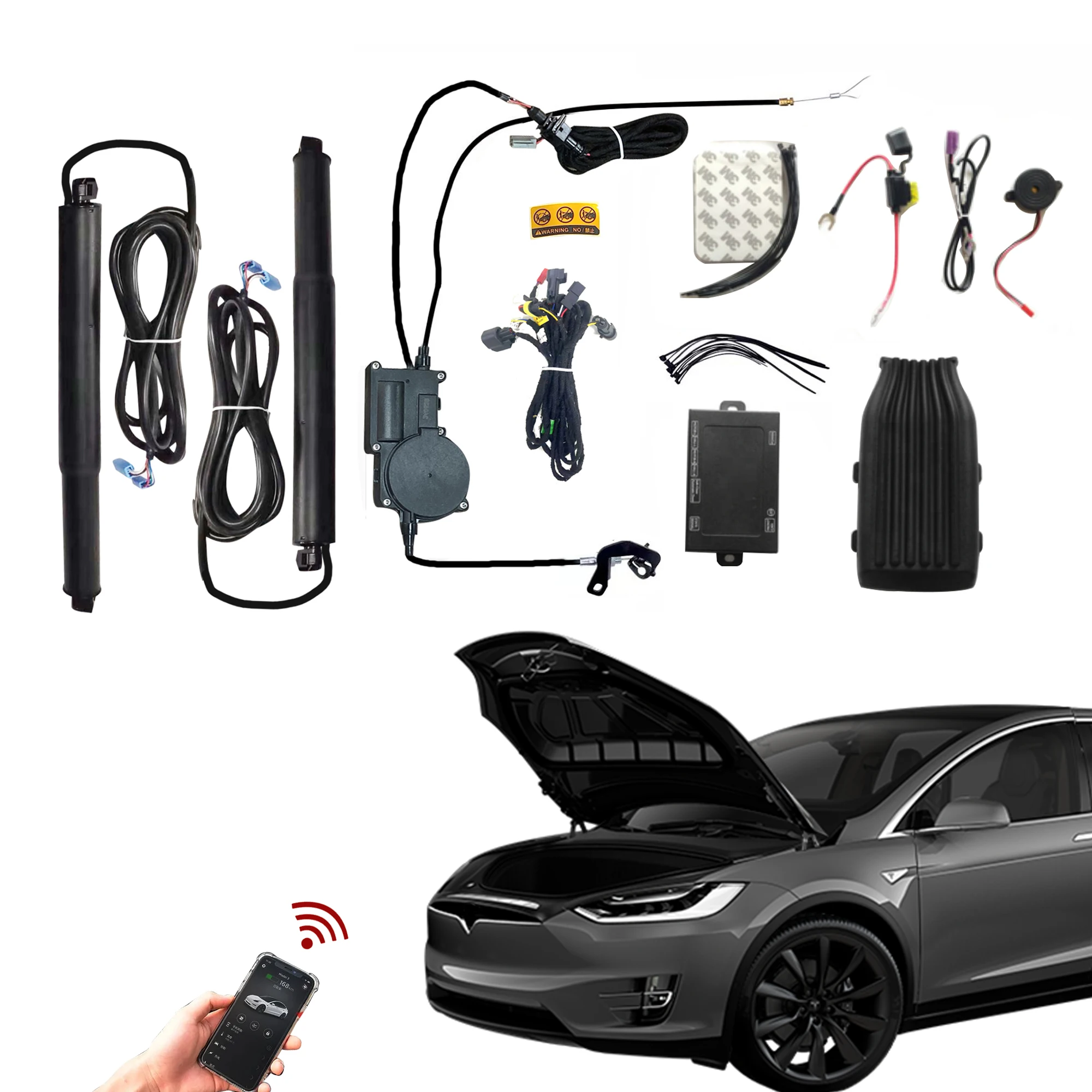 

Комплект Power Frunk, совместимый с Tesla Model X 2016-2020, электрический открыватель переднего багажника и доводчик, модернизация автоматического преобразования Frunk