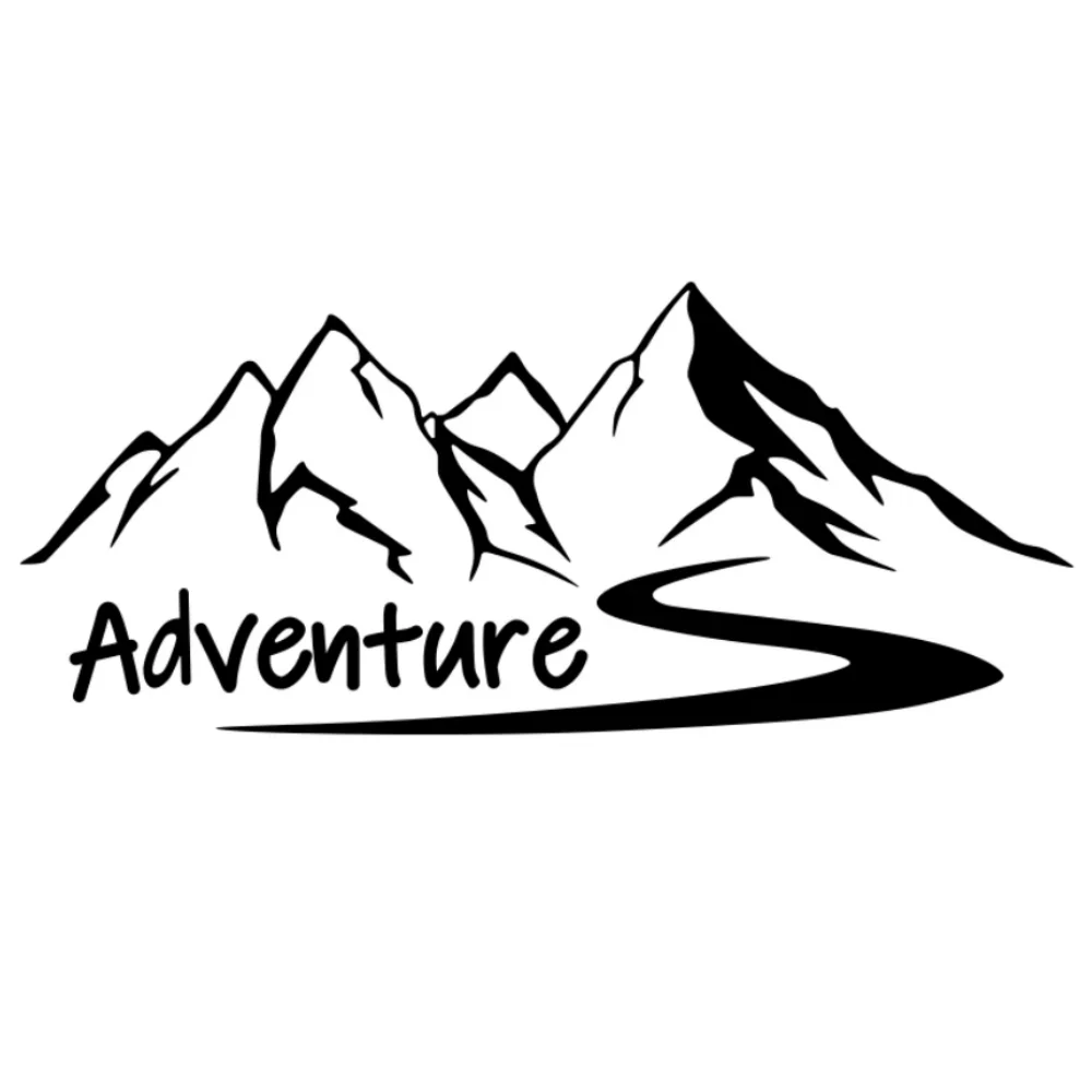 Car Mountains Adventure Decor Stickers For Camper Van Motorhome Caravan RV Vanlife Decor Decal Auto Accessories Car Sticker