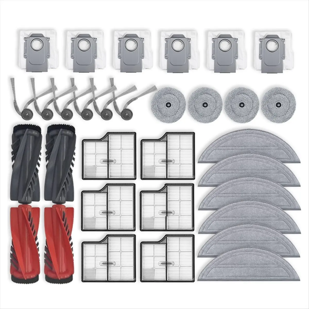 

For Saros 10 / S9 MaxV Ultra Vacuum Parts Main Roller Side Brush HEPA Filter Mop Cloth Dust Bag [BWASCLIM]