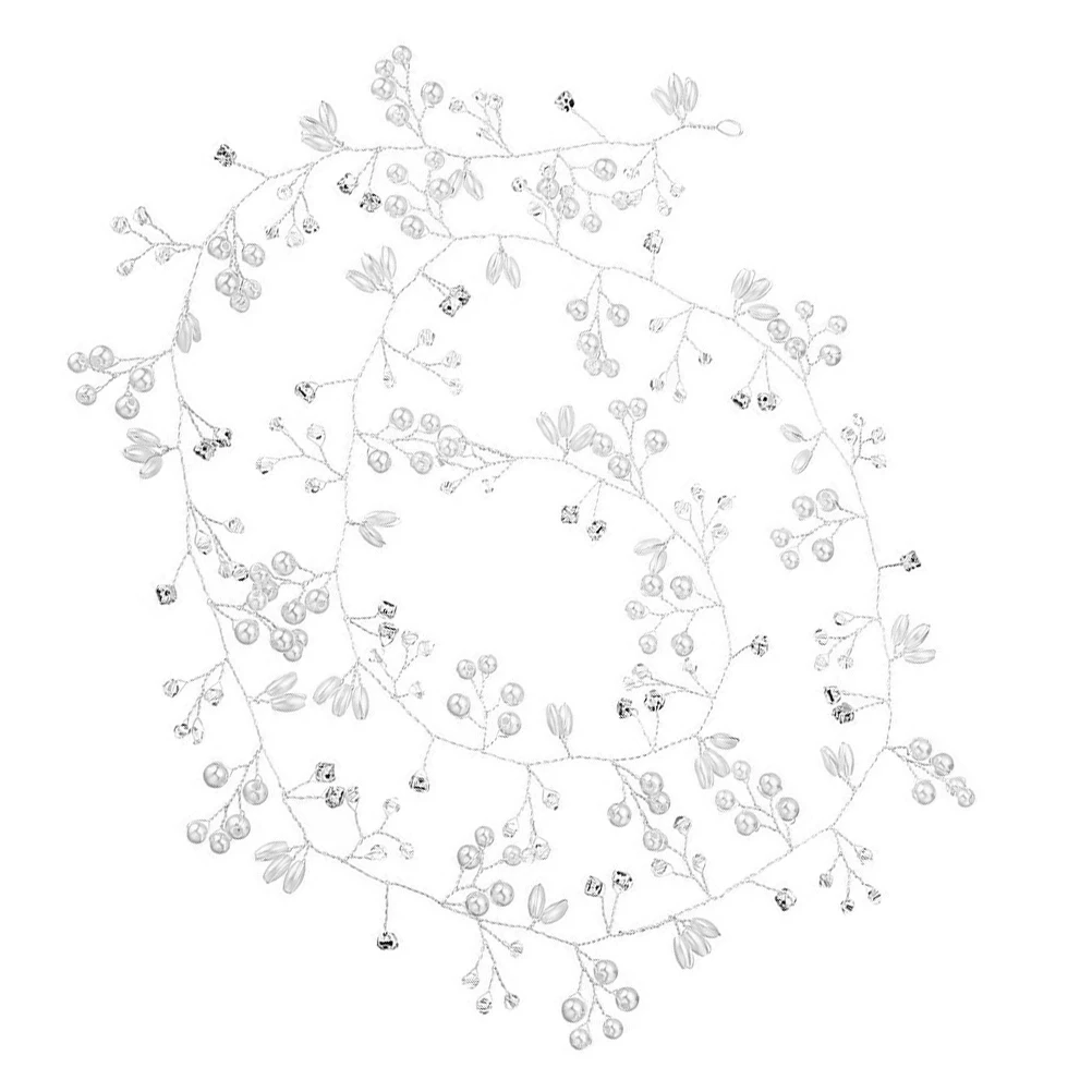 

Pearl Headband Silver Bridal Accessories Wedding Bride Wedding Hair Accessories For Brides Vine Comfortable Bridal Headpiece