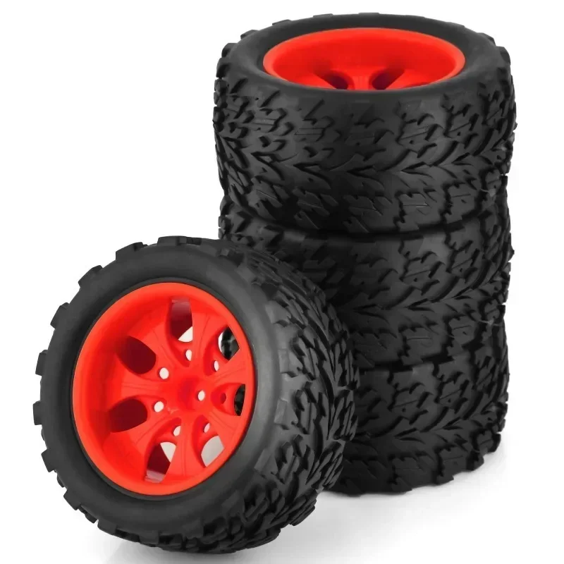 5 kleuren 4 stks RC Rubber Spons Banden Velg HSP 1:10 Monster Truck 88025 HSP 94111 94108 94188