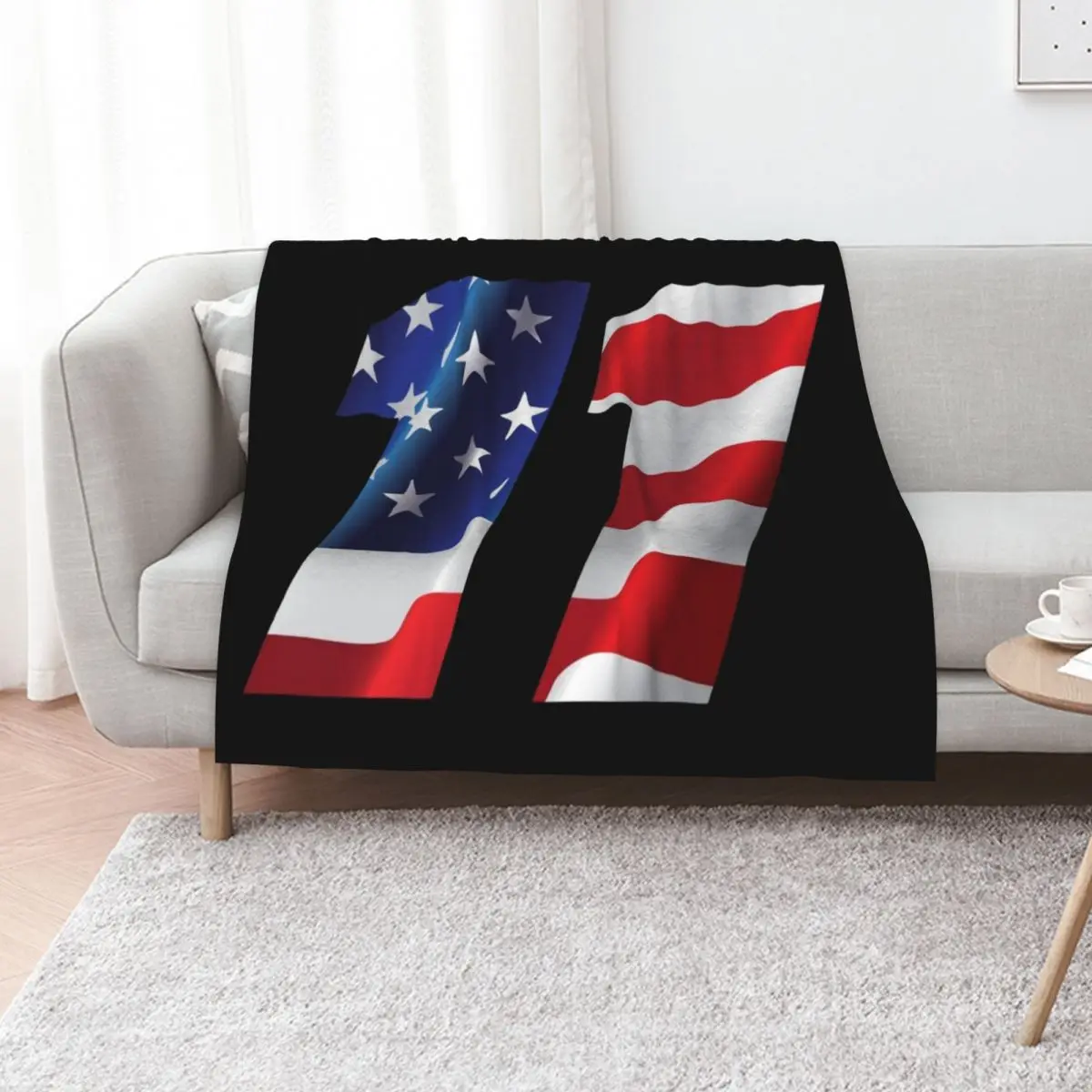 Denny Hamlin USA 11 Throw Blanket Sofa Quilt Softest Beautifuls Custom manga Personalized Gift Blankets