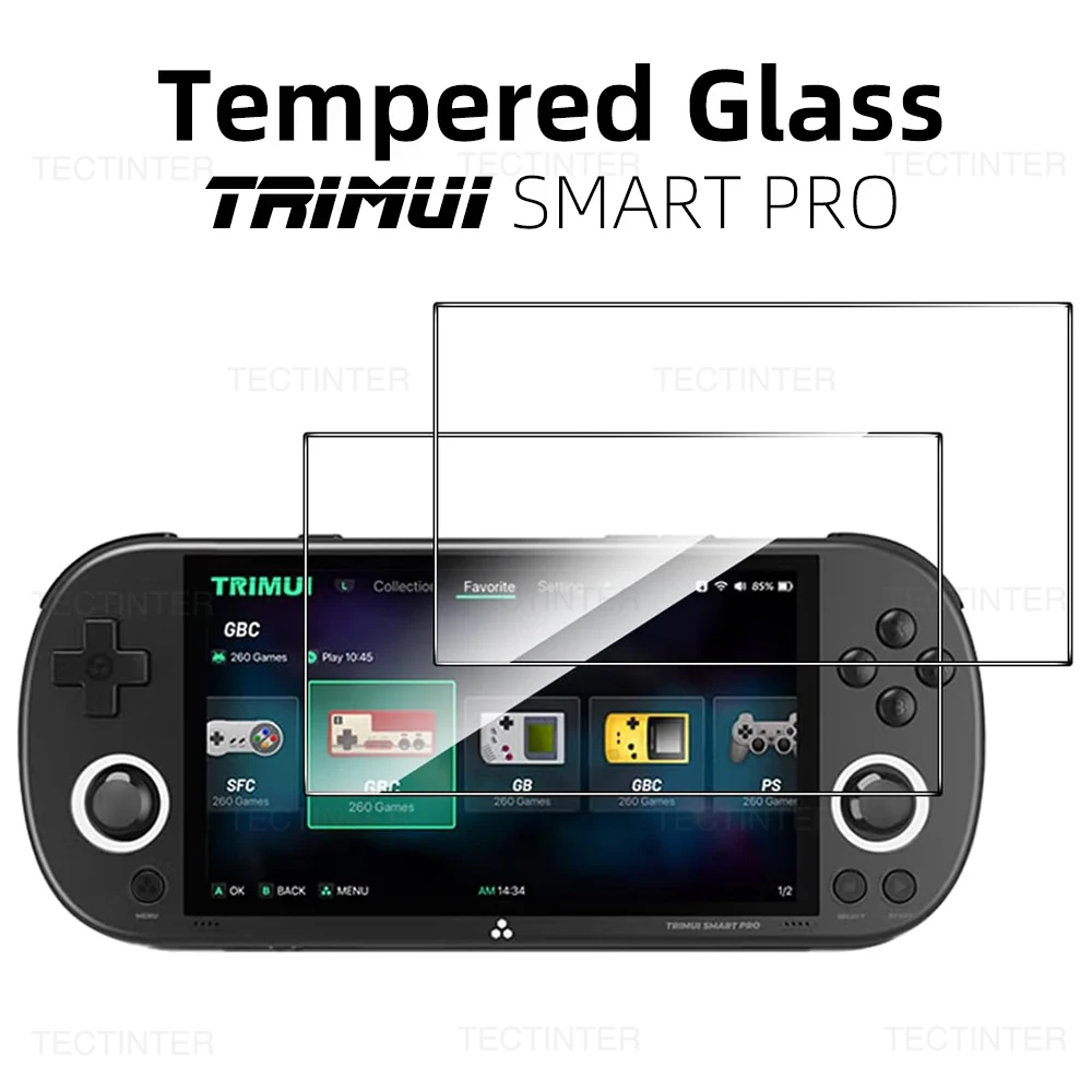 1/2/3 قطعة واقي للشاشة مضاد للخدش لوحدة تحكم ألعاب Trimui Smart Pro 9H طبقة رقيقة واقية من الزجاج المقسى ملحقات الألعاب
