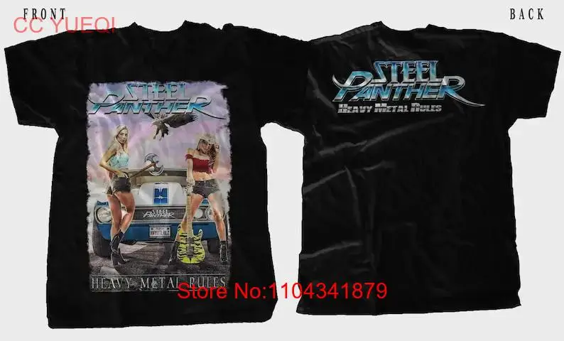 New Dtg Dtf printed T shirt STEEL PANTHER Heavy Metal Rules size S M L XL 2 3 4 5 6 7XL long or short sleeves