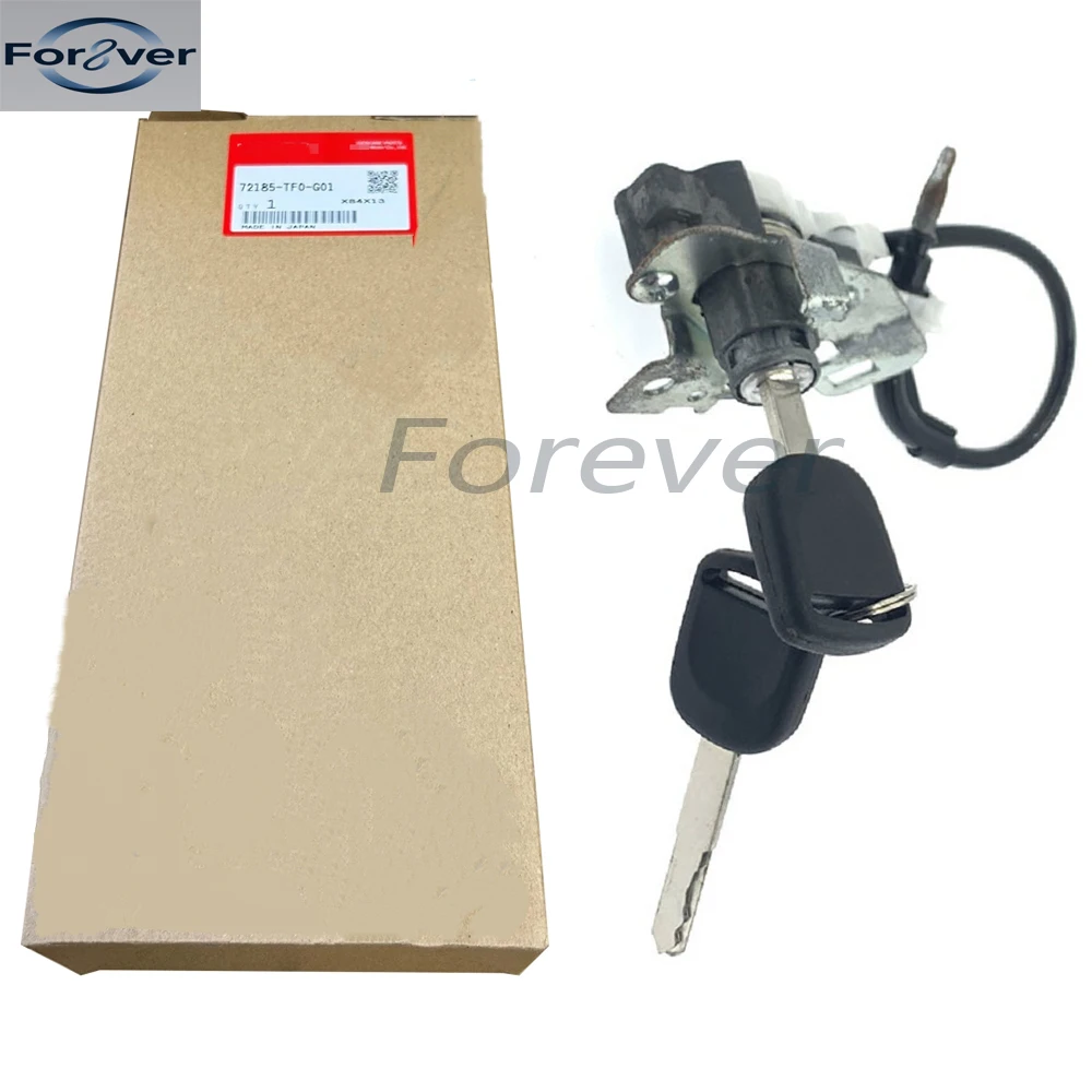 

FITS FOR 2009-2013 HOND-A DRIVER FL DOOR LOCK CYLINDER 2 KEYS NEW OEM 72185-TF0-G01