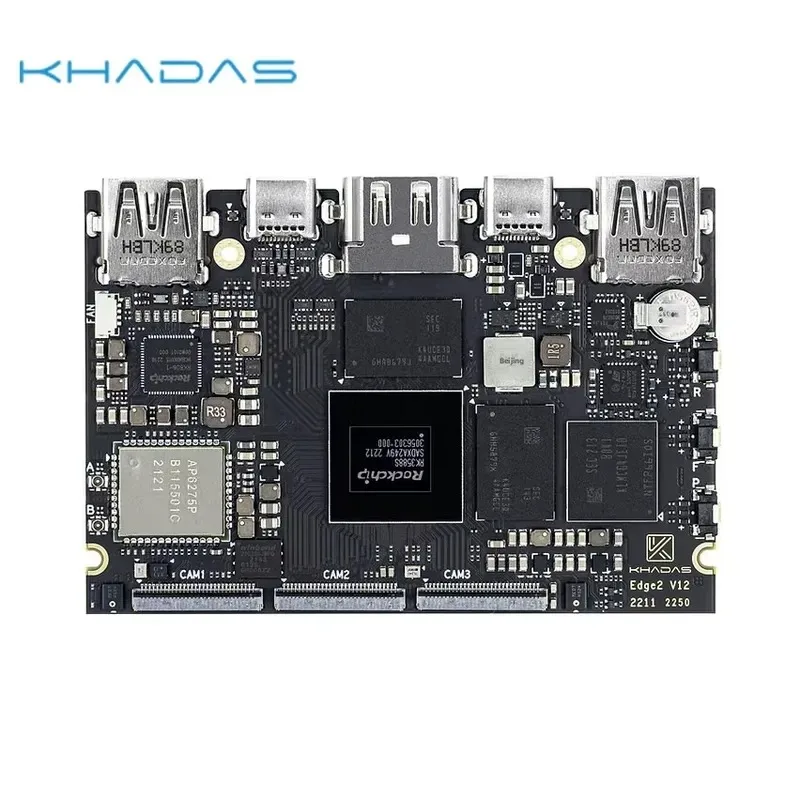 RK3588S2 ChipKhadas Edge2 Open-Source Card Computer 6 TOPS 8K Development Board Industrial Grade China