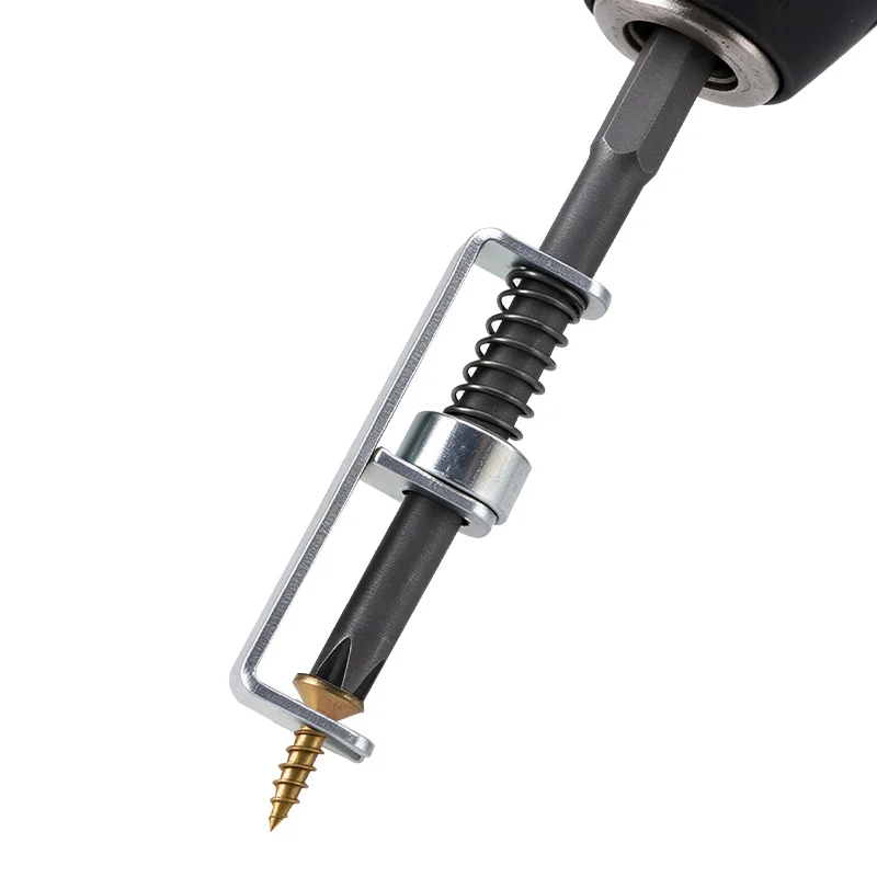 1/4 Hex Shank Metal Spring Positioning Screwdriver Bit Set Magnetic Cross Bits with Spring Retainer for Electric Drill