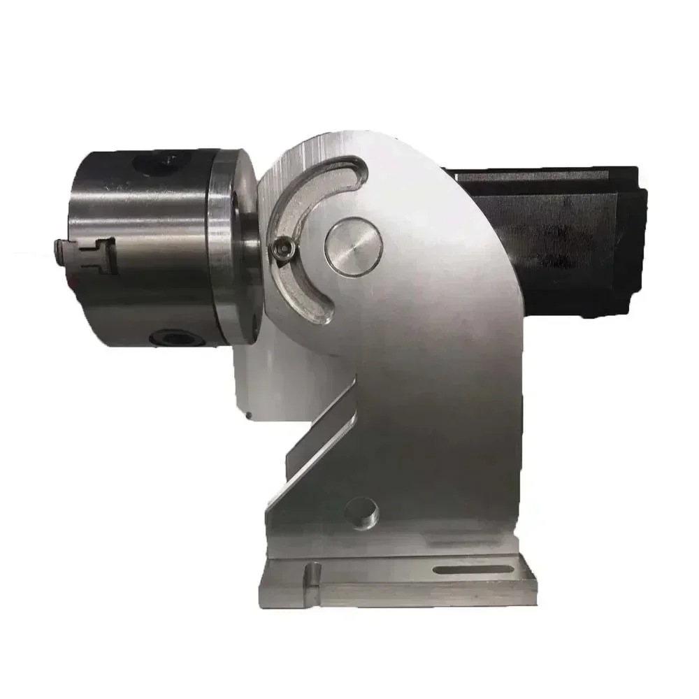 เครื่องมาร์กกิ้งแบบหมุนแกน 3 ขา SIHAO สำหรับเครื่องเลเซอร์ไฟเบอร์ แกนหมุนได้สูงสุด 80 มม. สำหรับแกะสลักป้ายชื่อ