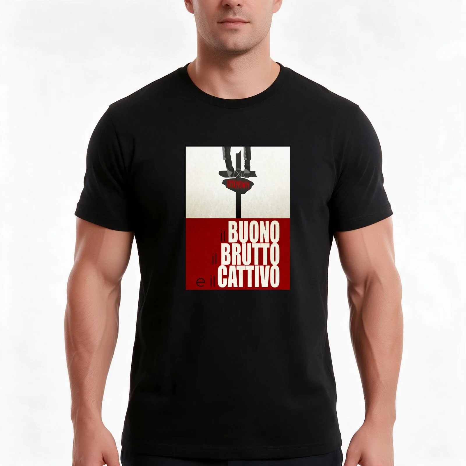 Il buono, il brutto e il cattivo T-Shirt, Summer Casual Cotton Tee, Oversized Streetwear Tops, Vintage Graphic Print