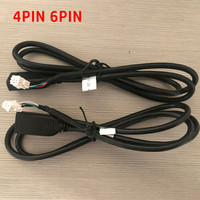 2PCS 75cm Car USB Cable Adapters 4Pin And 6Pin For Android Car Radio Stereo Connectors USB Extension Cable Adapters