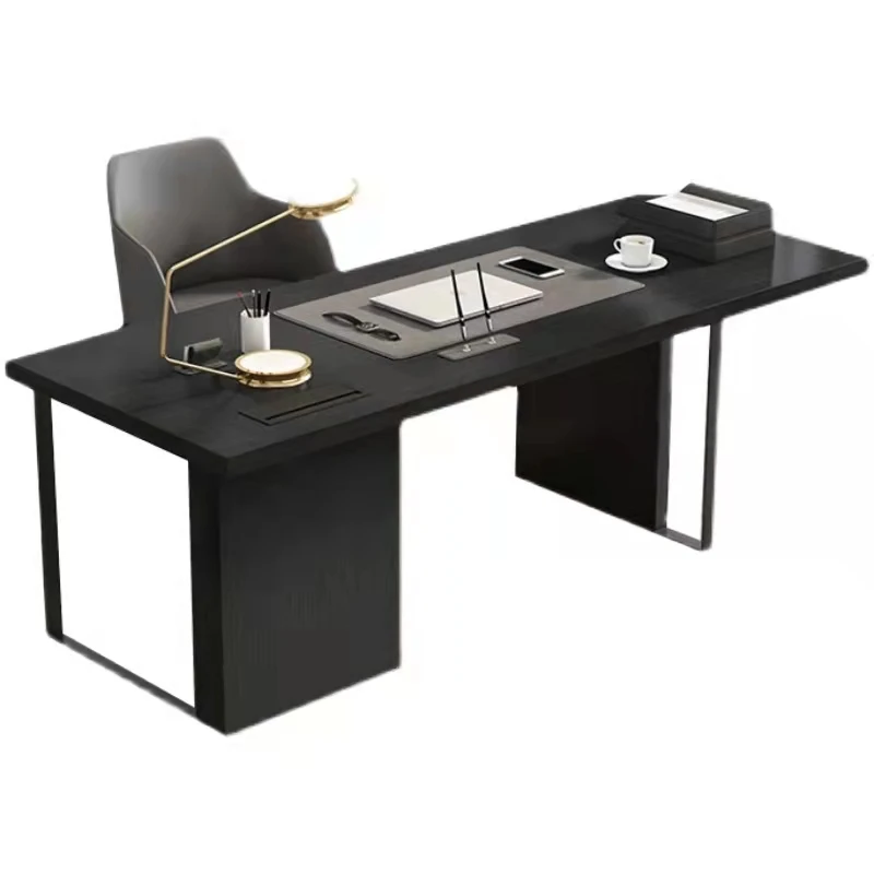 

yj-Italian Designer Minimalism Simple Wooden Home Office Executive Desk and Chair*