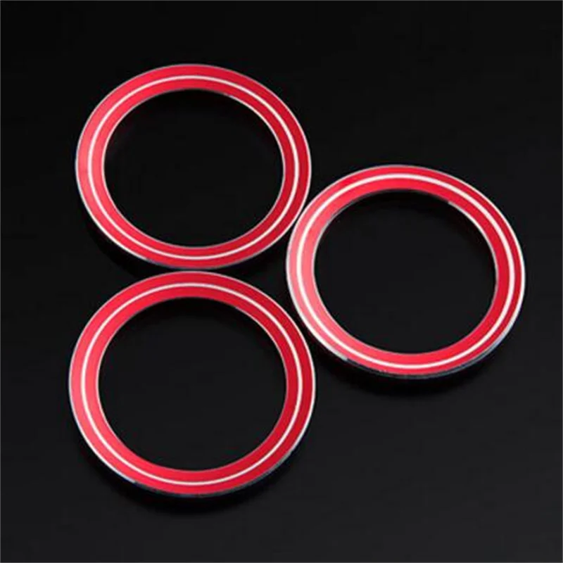 3pcs/set Aluminium alloy Air Conditioning control AC Knob sticker ring trim for Mazda 6 Atenza CX-5 2014-2016 auto accessories