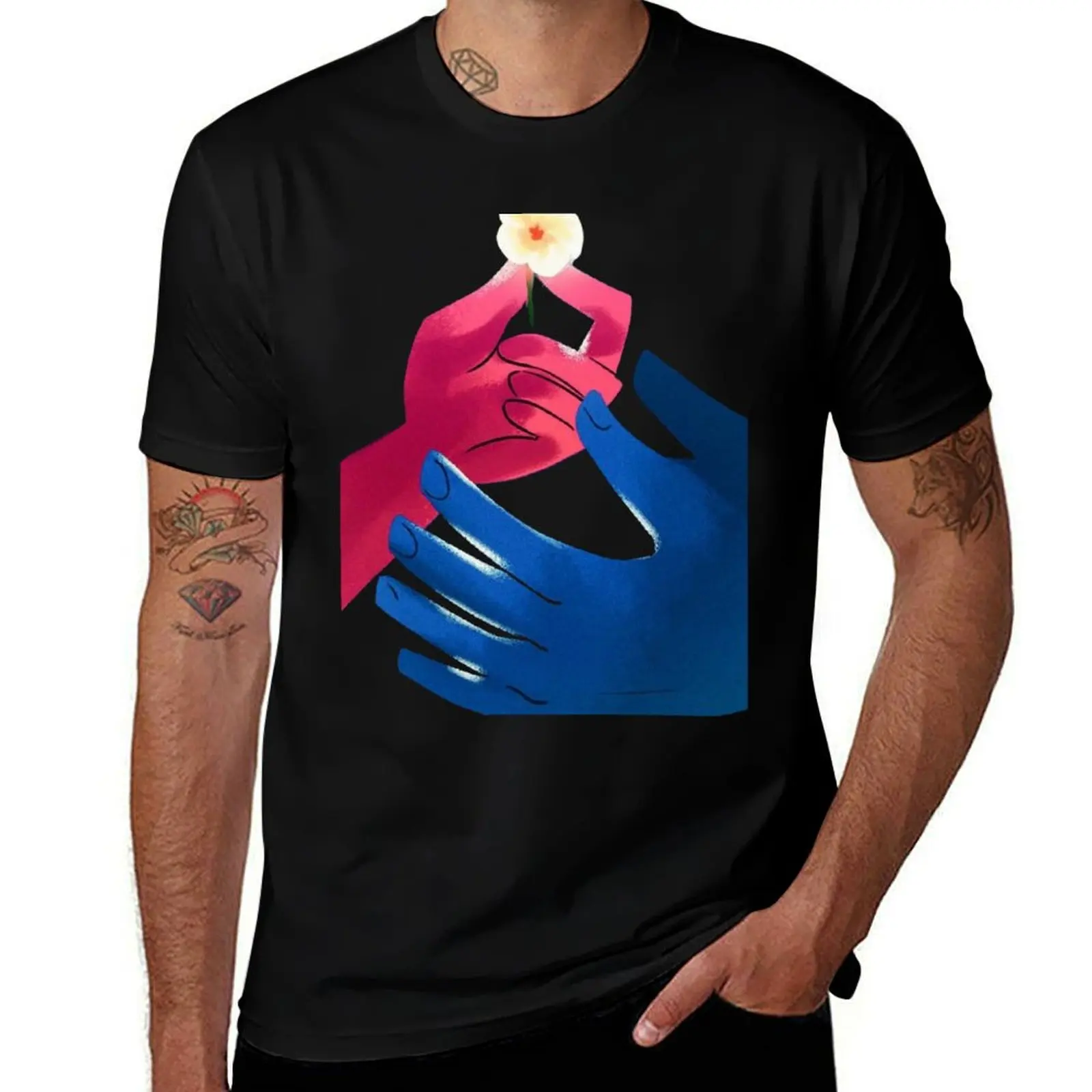 

lore olympus hand flowersbest seller T-Shirt Plus Size Street Style Tee