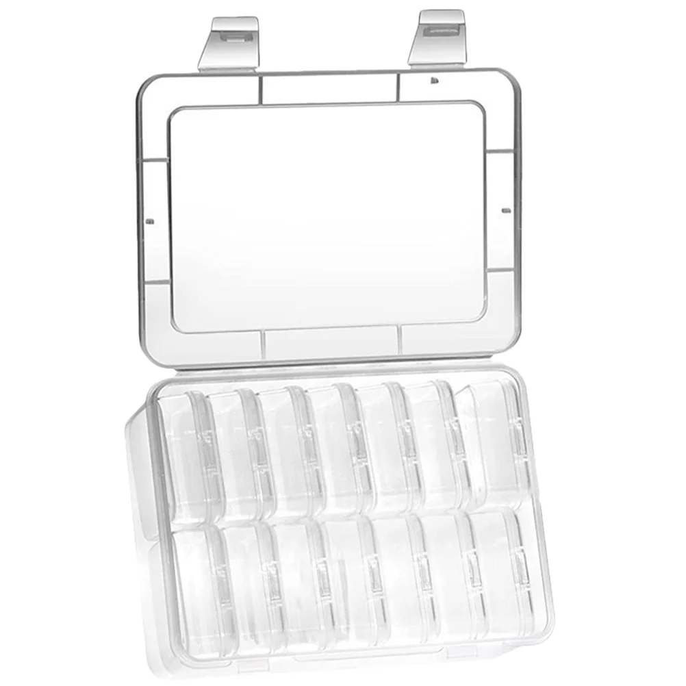 

1 комплект, 1 комплект прозрачных контейнеров для хранения бусин, пустой чехол, крышка коробки для рукоделия, ювелирных изделий, страз, затычки для ушей, небольшие снасти