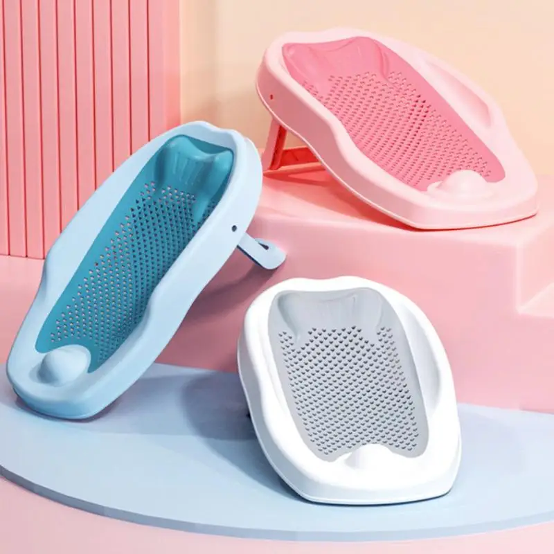 1 قطعة العالمي الوليد صافي جيب مكافحة زلة قطعة أثرية استحمام الطفل صافي حمام السرير مكافحة زلة وسادة طوي حوض الاستحمام حامل