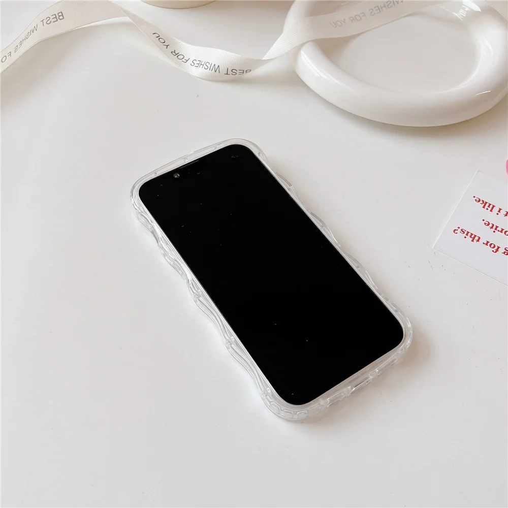 Water ripple phone case for Apple iphone 14 pro max 11 12 13 pro max cases Fashion mirror butterfly soft protection Cover capa