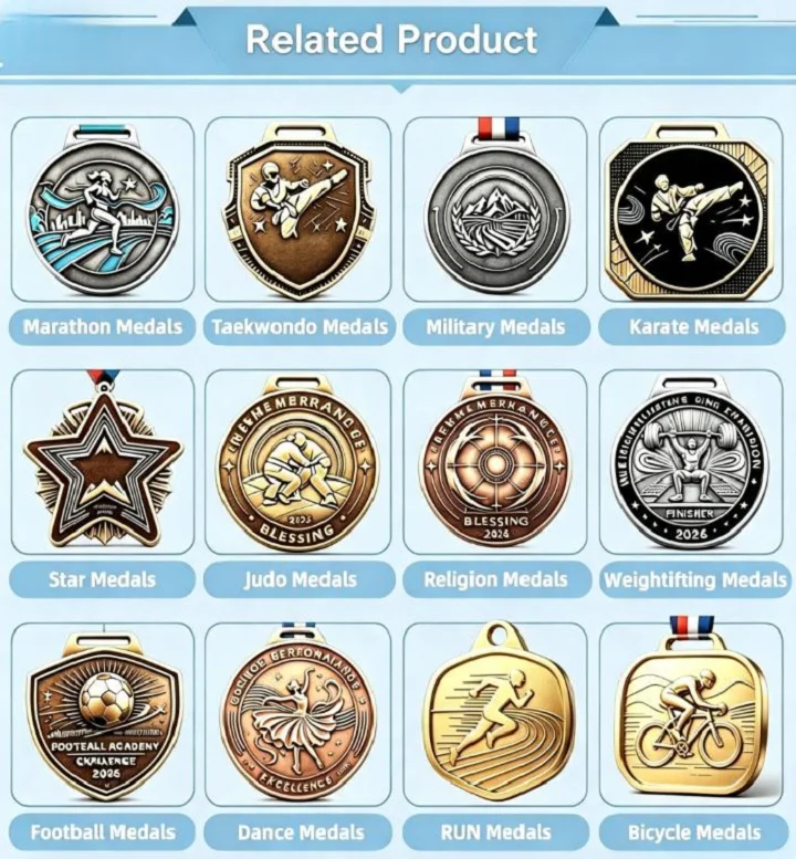 Custom Medal Custom Running Medals Metal Sport Prizes Customizable Logo for Track Swimming Cycling