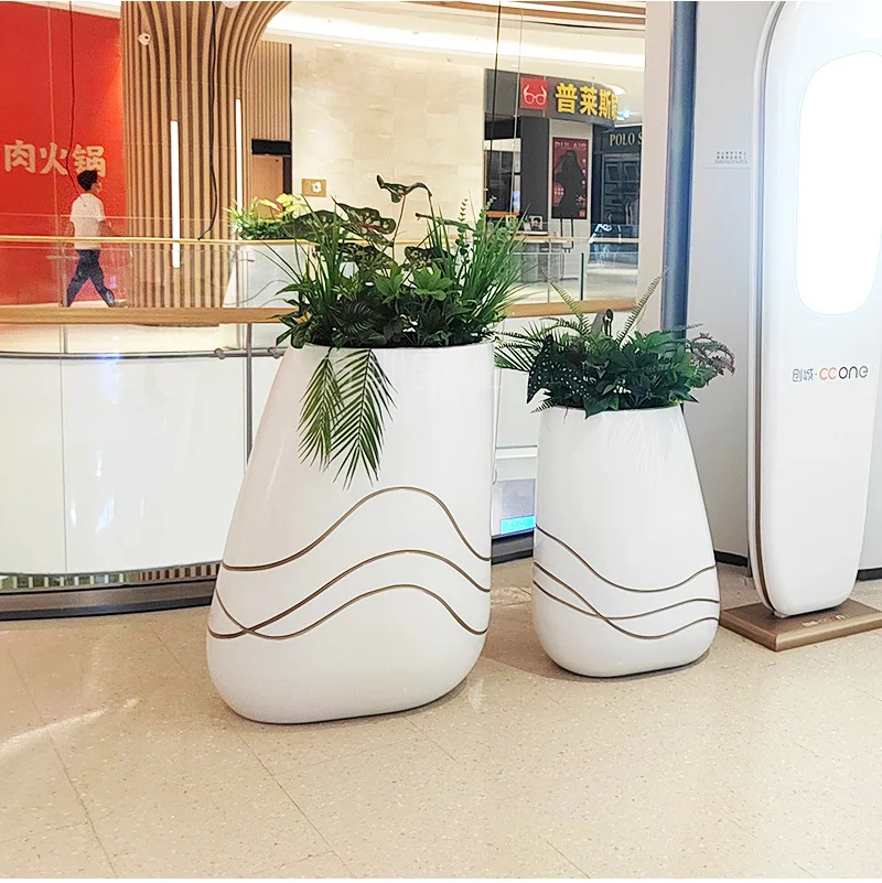 FRP, pot de fleur, centre commercial, hôtel, paysage, beauté et Chen, centre de vente, créativité