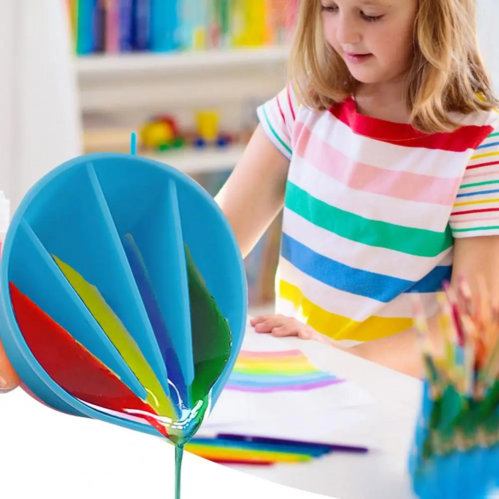 Waterproof Mixing Cup Silicone Waterdrop Shape Color Mixing Cup Set for Diy Uv Resin Jewelry Making Blue Liquid for Color