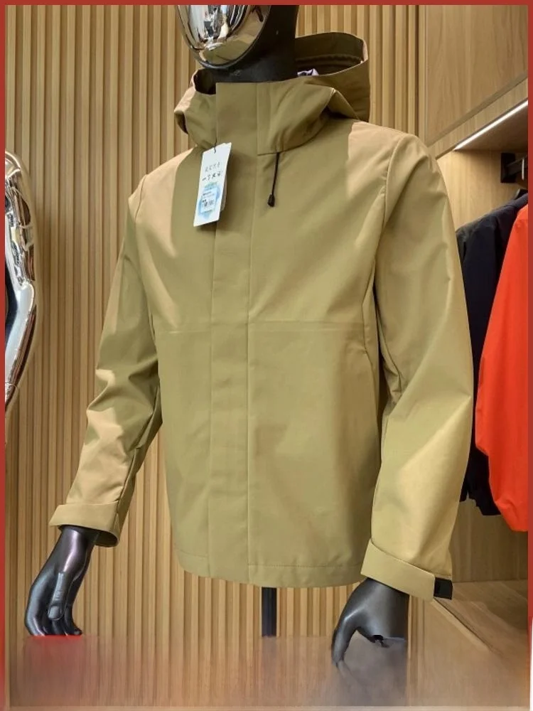 

Lightweight Windproof Water-resistant 3D Tailored Men's Outdoor Hooded Softell Jaet Autumn Season Casual Polyester Fiber