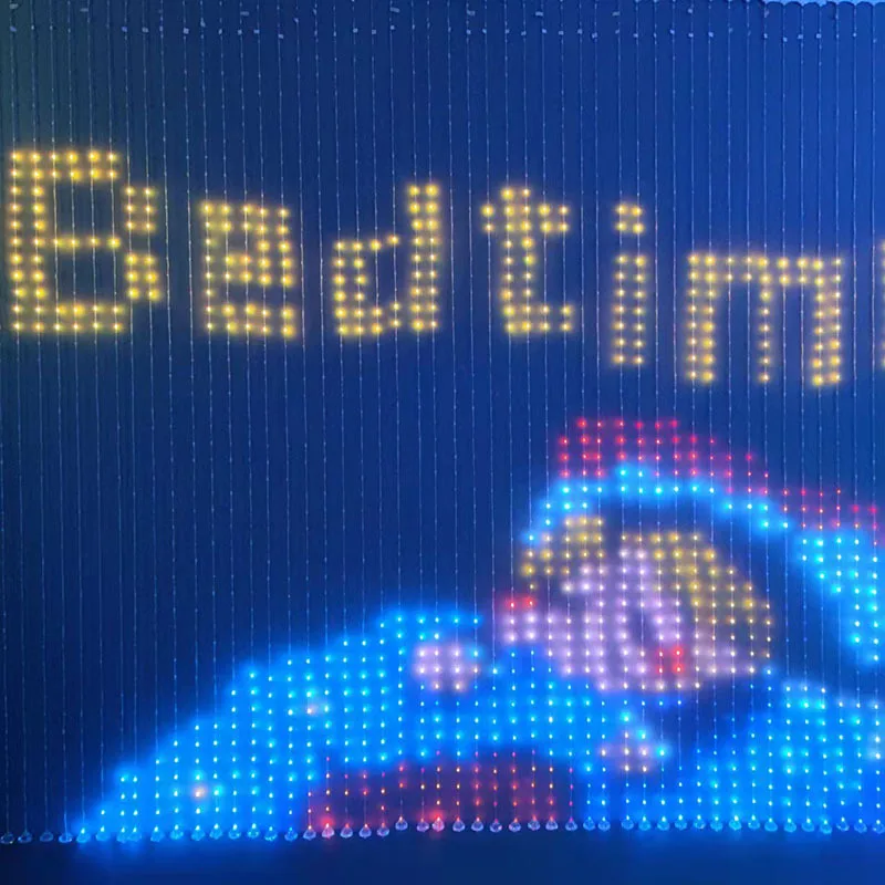 Custom LED Symphony Point Control Voice Control RGB Dynamic Screen Curtain Light App Control