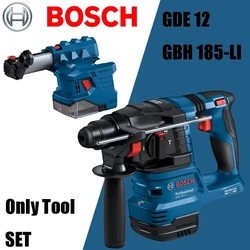 BOSCH GBH 185-LI Brushless Cordless Rotating Hammer Impact Drill With GDE 12 Vacuum Cleaner Accessories Power Tools