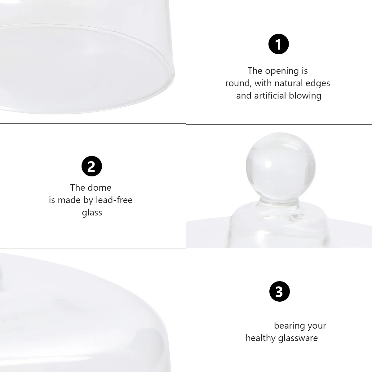 

Pastry Display Case Dessert Glass Dome Cake Cover Cakes Covers Cloche Tall Clear