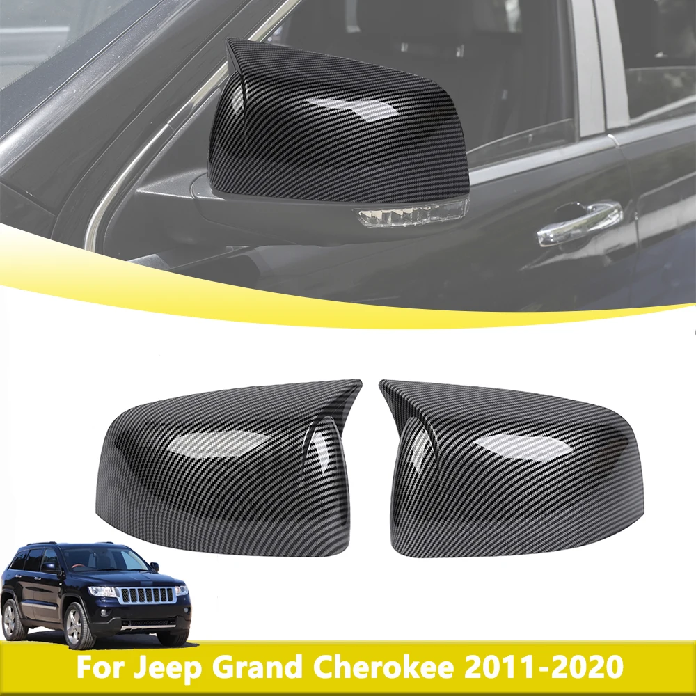 

Крышка зеркала заднего вида на боковую дверь для Jeep Grand Cherokee 2011-2020, защита зеркала, декоративная отделка, аксессуары для стайлинга автомобилей