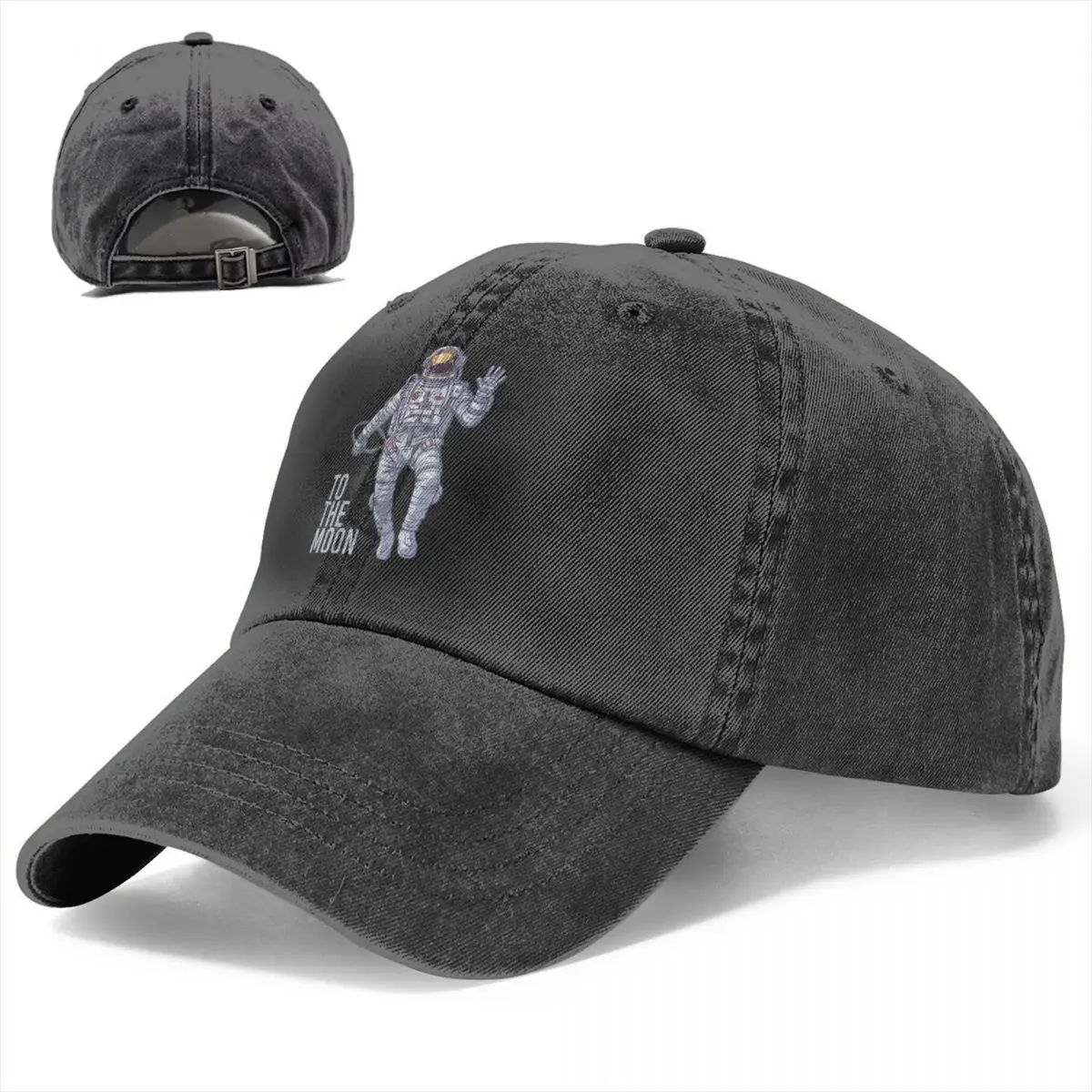 Astronaut To The Moon Baseball Cap Men Cowboy Hats Women Visor Protection Snapback Bitcoin Cryptocurrency Miners Meme Caps