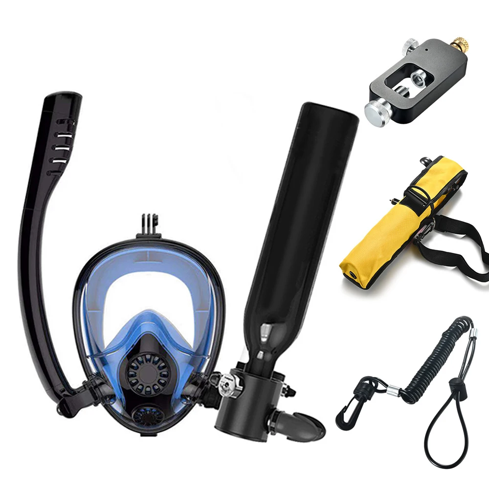 

Underwater Lung tank Face scuba Mask with 0.5l tank scuba Diving Mask with tank