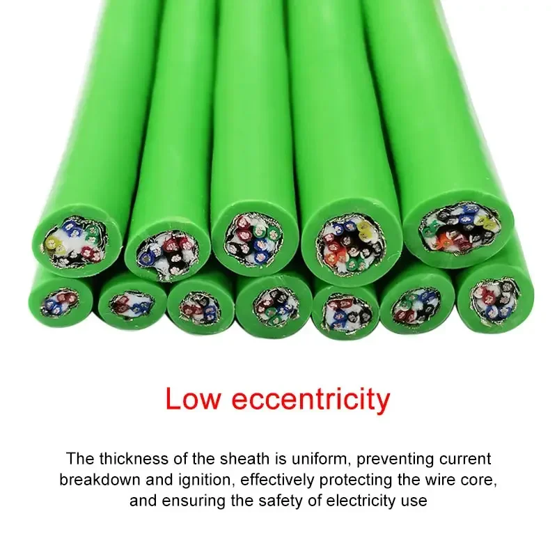 4Pin 6Pin Servo Encoder Cable 8 12 14 16 Pin Automation Equipment Signal Control Line 0.2/0.15 Sq Shielded Twisted Pair 1-5M