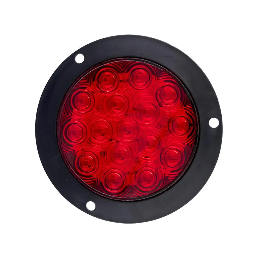 1Pc 16LED Round Tail Lights 12V-24V For Trailer Truck Tail Stop Turn Signal Lamp Brake Lights Car Buses Boats LED Light