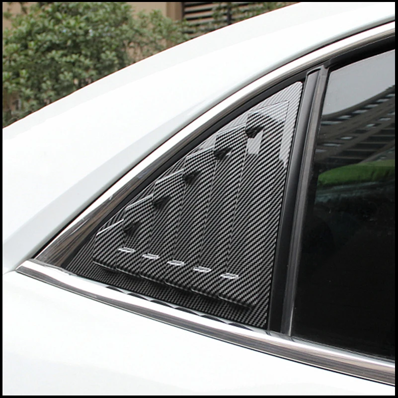 

Car Styling For Chevrolet Malibu 2011-2014 Rear Triangular Window Blind Shades Louver Vent Cover Car Styling Trim Accessories