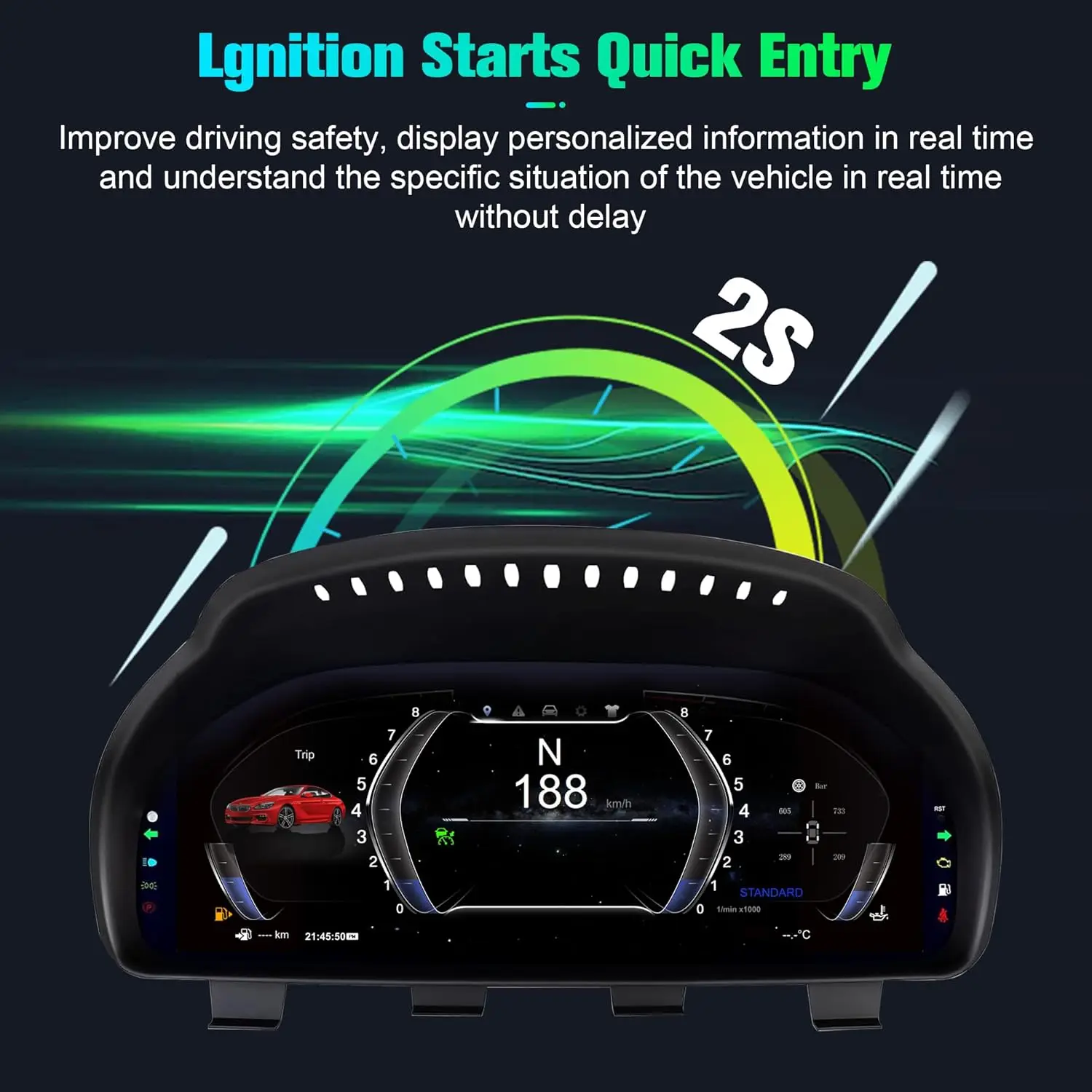 

Cluster Dashboard BMW X3 X4 X5 F10 F11 F15 F16 F25 F26 F01 5 Series speedometer LCDinstrument panel digital instrument