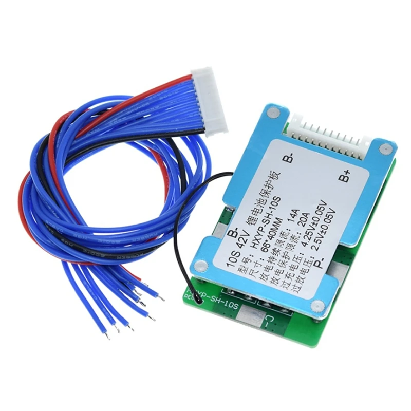 10S 42V 15A For BMS Polymer Cell 18650 Lithium Battery Protection Board With Balance Built-In Temperature Control