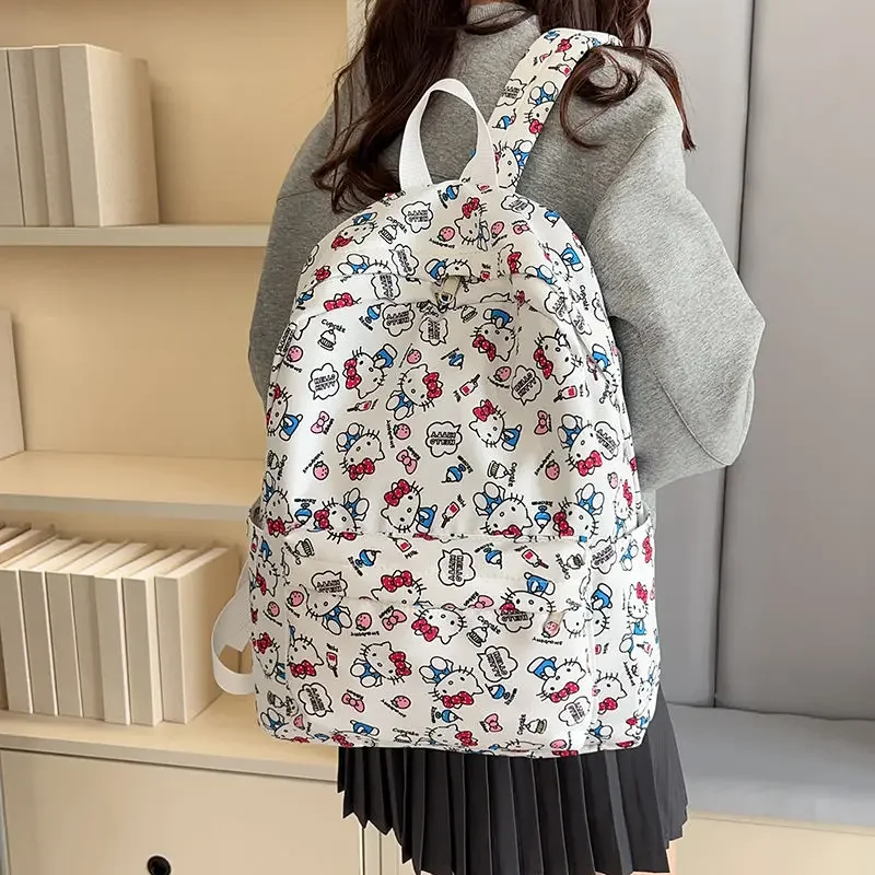 

Sanrio kuromi Y2K Graffiti Boys and Girls Travel storage Bag Handbag shoulder bag hello kitty Student Schoolbag big Backpack